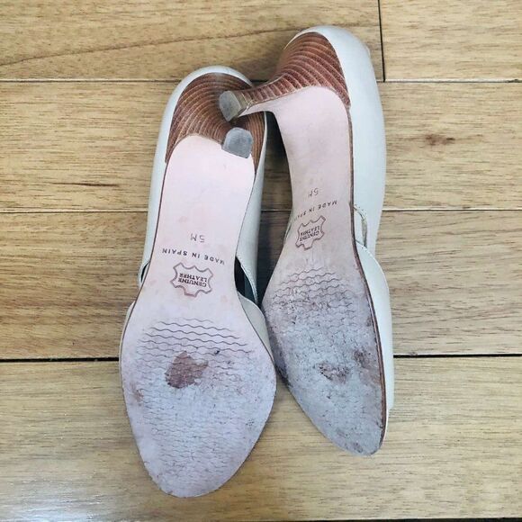 TALBOTS Womens Dress Shoes 5M Heels Pump Open Toe - Picture 2 of 6